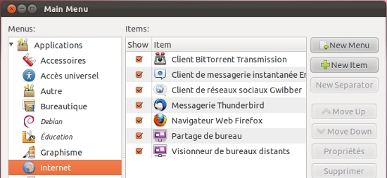 Bureau de Ubuntu 11.10